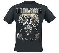 cne Over Brand Men Tshirts in sorte diaboli Dimmu Borgir T-Shirt Short Sleeve Graphic T-Shirt Printed T Shirt - L Black