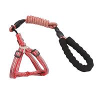 CNERIIE Dog Leash Slip Belt for Training Walking, Red M SIZE | Dog Belt for Running and Swimming for and Large Dogs Vest Long Leash Multicolored Comfortable Soft Handle