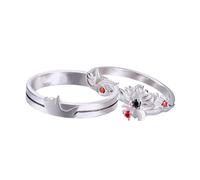 CNERIIE Unisex Couple Rings, Collector ' s Edition Anime Set | Grandmaster Demonic Cultivation Jewelry, Pack of 2, Exquisite Alloy Accessories for Anime Enthusiasts