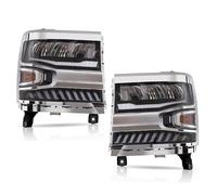 CNFCNKYULP Replacement Headlight Assembly For Chevy For Silverado 1500 2016-2018 Led Headlights H7 Led 12v Led Light Car Head Lamp(A)