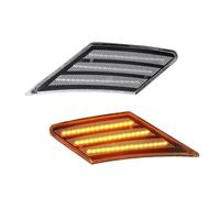 CNFCNKYULP Side Rearview Mirror Turn Signal Lights For 86 Side Marker Light Assembly Dynamic Blinker Side Marker Turn Signal Light Marker Turn Signal Lights(Clear Lens Amber)
