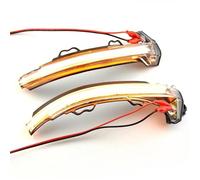 CNFCNKYULP Side Rearview Mirror Turn Signal Lights For A4 For S4 For RS4 For B9 For A5 For S5 For RS5 2016-2019 LED Dynamic Turn Signal Light Rearview Side Mirror Light(Crystal white)