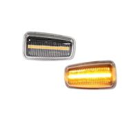 CNFCNKYULP Side Rearview Mirror Turn Signal Lights For Fiat For Ulysse Dynamic LED Front Side Marker Turn Signal Lights Car Styling Steering Light Fender Side Lamp Auto(Clear Lens)
