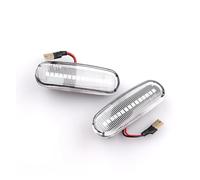 CNFCNKYULP Side Rearview Mirror Turn Signal Lights For Lancia For Musa For 350 2004.10-2012.09 2Pcs Dynamic LED Turn Signal(Dynamic Smoked)