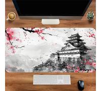 CNfhFRY mouse mat， Landscape Palace Flowers Mat with Stitched Edges,Non-Slip Base Keyboard Mousepad for Home Office Gaming Work(700x400x3mm)