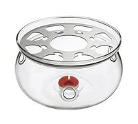 CnGlass Universal Glass Teapot Warmer,Handcrafted with Heat Proof & Lead-Free Glass Tealight Warmer 5.3 in/13.5cm Diameter (Candle not Included)