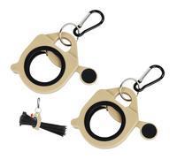 CNHABAGU Zip Tie Holder Organizer Cable Tie Organizer Holder for Tool Belt Strong Efficient Solution for Electrician - Zip Ties Holder Reusable Safety Cable Tie Holder (Khaki, 2 Piece)