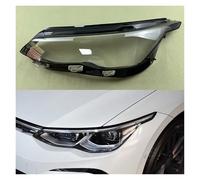 CNHEU Clear Headlight Lens Cover Replacement Compatible for VW Golf 8 MK8 R-Line GTI 2021 2022 2023 -Durable Glass Headlight Cover Front Assembly Housing(Left)