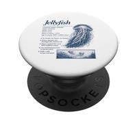 Cnidaria Anatomy Ocean School Teacher Biologist PopSockets Adhesive PopGrip