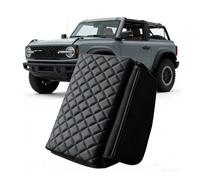 CNImpetus Center Console Armrest Cover Compatible with Ford Bronco Accessories 2021 2022 2023 2024 2025 2/4-Door with Diamond Pattern Leather Side Pockets Interior Accessories Prevent Scratching