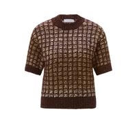 CNK Open Lace Stitch - female - RICH & ROYAL - Round-neck Knitwear - Brown - S - Knitwear S