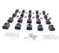 CNKF 10 Sets 1.5mm 3 pin sealed plug male female Sensor auto connectors