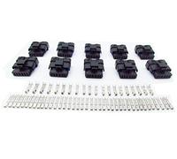CNKF 10 Sets 6 Way Female Black Sicma/FCI plug auto connector