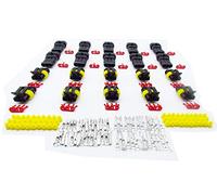CNKF 10 Sets AMP SUPERSEAL 1.5 SERIES 3 pin male and female plug auto connector 282087-1/282105-1