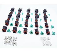 CNKF 10 Sets DT 3 Pin black male female adapter auto Waterproof Electrical Wire Connector Plug DT06-3S/DT04-3P