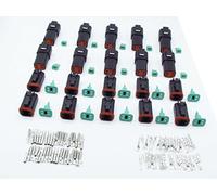 CNKF 10 Sets DT 4 Pin black male female auto Waterproof Electrical Wire Connector Plug DT06-4S/DT04-4P