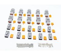 CNKF 10 Sets DTM gray PLUG 3 position way male female auto connector DTM06-3S DTM04-3P with terminals pins