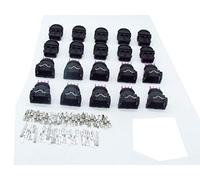 CNKF 10 Sets Male/Female And Male 3 Pin Wire Connector with terminals For EV1 Electrical Connectors Automotive Plug