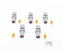 CNKF 5 Sets Deutsch DTM gray PLUG 2 position way male auto connector DTM04-2P ATM04-2P