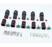 CNKF 5 Sets DT 4 Pin black male female auto Waterproof Electrical Wire Connector Plug DT06-4S/DT04-4P