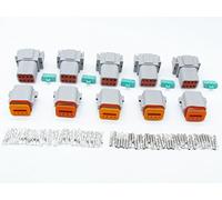 CNKF 5 Sets DT 8 Pin gray male and female auto Waterproof Electrical Wire Connector Plug DT06-8S/DT04-8P