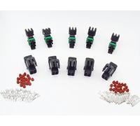 CNKF 5 Sets GM Haltech MAP 4 pin way male/female Weatherpack plug waterproof auto wire Connectors