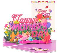 CNLITIHEKA Birds Pop Up Cards for Mother's Day, Mother's Day Pop Up Cards, Includes Envelope and Note Card.