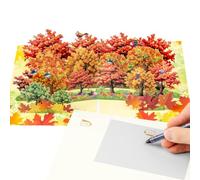 CNLITIHEKA Maples Tree Pop Up Card, Happy Autumn Season Greeting Cards, 3D Pop Up Card for Thanksgiving, Birthday, Anniversary, Nature Lovers, Includes Envelope.
