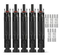 CNLonQcom 15A Solar Fuse Holder Inline IP67 Waterproof Outdoor with 10x38mm Fuse for Solar Panel and Solar Controller DC1000V 5pcs