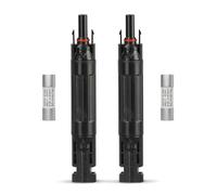 CNLonQcom 20A Solar Fuse Holder Inline IP67 Waterproof Outdoor with 10x38mm Fuse for Solar Panel and Solar Controller DC1000V 2pcs