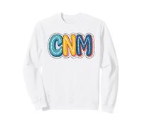 CNM Nurse Midwife Colorful Bubbly Polka Dot Sweatshirt