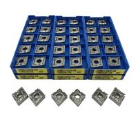 CNMG120402 CNMG120404 CNMG120408 External Turning Tool Aluminum Turning Insert High Quality Copper CNC Lathe Aluminum Processing 10pcs(CNMG120408 H01)