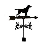 CNMJI Weather Vanes Weathervane Wind Direction Indicator Weathercock Stainless Steel with Anti-Rust Coating for Outdoor Decor Craft,Labrador hound