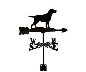 CNMJI Weather Vanes Weathervane Wind Direction Indicator Weathercock Stainless Steel with Anti-Rust Coating for Outdoor Decor Craft,Labrador hound