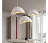 CNMKLM Modern Pendant Light for Dining Room Kitchen Island Light Hallway Restaurant Hanging Lamp E27 Base Japanese Wabi-Sabi Style Bird Nest Shape Lighting Fixture(White,40CM)