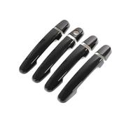 CNMNDE Car Door Handle Cover Trim,Fit For Citroen, C1 MK2 2015-2019 Styling Accessories Chrome car Door Handle Exterior Trim(Black 0 Button)