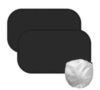 CNMTCCO Car Side Window Sunshades 2 Pack 50 * 30cm With 8 Suction Cups Effective Prevention Of Uv Rays From The Sun Quick And Easy To Install (Black)