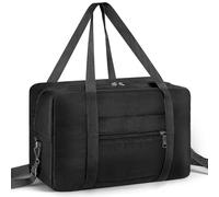 CNMTCCO for Ryanair Cabin Bag 40x20x25 Underseat Small Carry on Hand Luggage Holdall Travel Bag with Shoulder Strap Foldable Men and Women (Black)