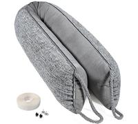 CNMTCCO Heavy Under Door Draught Excluder, 91 X 10 cm Wind Stopper for Window & Door, Air Door Draft Stopper Noise Blocker for Bottom of Door with Hook Loop