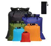 CNMTCCO Waterproof Dry Bag Set 6 Pcs,Lightweight Drybag Canoe Bags with 1.5L, 2.5L, 3L, 3.5L, 5L, 8L Waterproof Bag for Kayaking Rafting Boating Hiking Camping Travel Backpacking