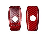 CNMVCJSAR Key Cover Case Car Key Case Carbon Fiber Car Accessories Cover Shell For E63 S63 G63 2021 2020 Car Key Shell(Rood)