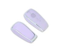 CNMVCJSAR Key Cover Case TPU Key Case Key Cover Type Car Key Case For E320 E300 E200 19 A C E S Class All 20 Car Key Shell(Purple siver)