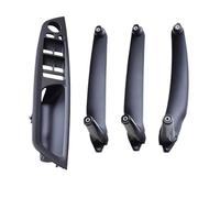 CNMVCJSAR Passenger Side Door Handle Armrest Carbon Fiber for E70 E71 E72 X5 X6 2007-2014 Car Interior Door Handle Inner Panel Pull Trim Cover(RHD-Black-4pcs)