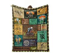 cnnouart Bicycle Cycling Blanket for Men Unique, Bicycle Enthusiast Gift, Mountain Biking Blanket Throw for Men/Riders/Cyclists (130x150cm)