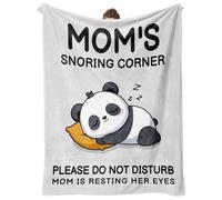 cnnouart Funny Mom Birthday Gifts, Mum is Charging Blanket, Practical Blanket Throw for Napping Travel (130x180cm)