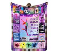 cnnouart Gymnastics Blanket Gifts for Girls, Gifts for Gymnasts Girl on Birthday Gifts for Mothers Day, Soft Flannel Throw Blanket for Holiday (130x150cm)