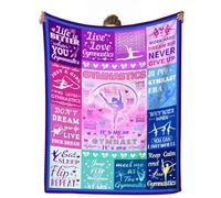 cnnouart Gymnastics Blanket Gifts for Girls, Gifts for Gymnasts Gymnastics, Ultra Soft Flannel Fleece Throw Blankets for Home Bed Sofa (150x230cm)