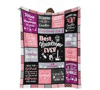 cnnouart Housekeeping Week Gifts Blanket International Housekeeping Appreciation Gifts for Women Staff - Flannel Blanket Throws (150x200cm)