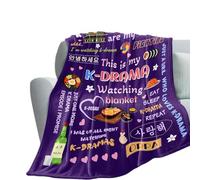 cnnouart Korean Drama Gifts for Women, Kdrama Gifts Blanket, Kdrama Merch, K Drama, Korean Drama Blankets for Teen Girl (100x130cm)