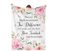 cnnouart Retirement Gifts for Woman Blanket, Farewell Gifts for Coworkers, Going Away Gifts for Friends, Goodbye Gifts Throw (130x150cm)